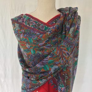 Pashmina Embroidery on Wool Shawl, no. 2