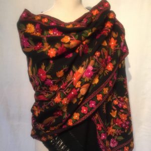Black Garden Shawl