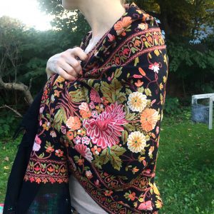 Pashmina Embroidery on Wool Shawl, no. 3