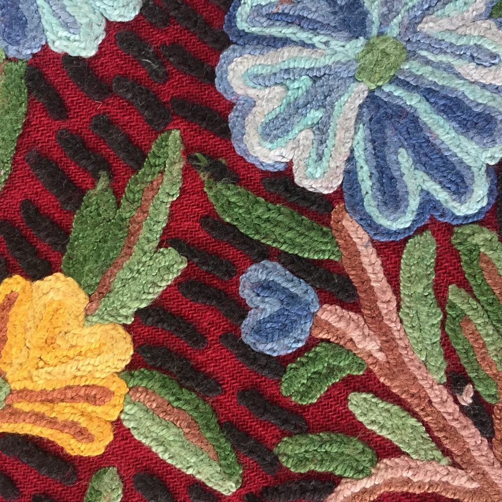 Pashmina Embroidery on Wool Shawl, no. 6 - Image 4