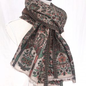 Green Khani Scarf
